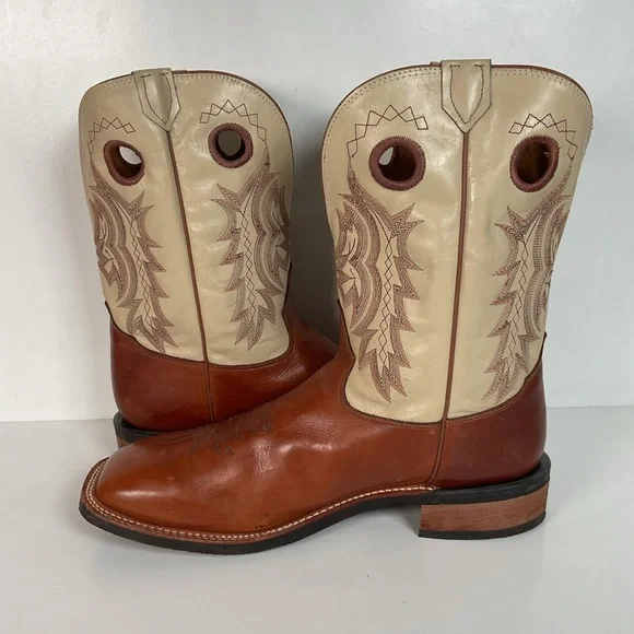 Tony Lama Sunset Renegade Roper Boots 14 D USA Made Punchy